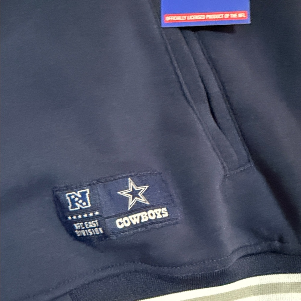 NFL Cowboys Dark Blue and gray Varsity Jacket - Picture 4 of 7